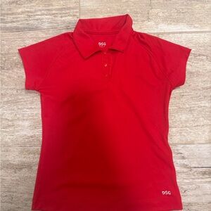 DSG  Girls Vibrant Red polo
